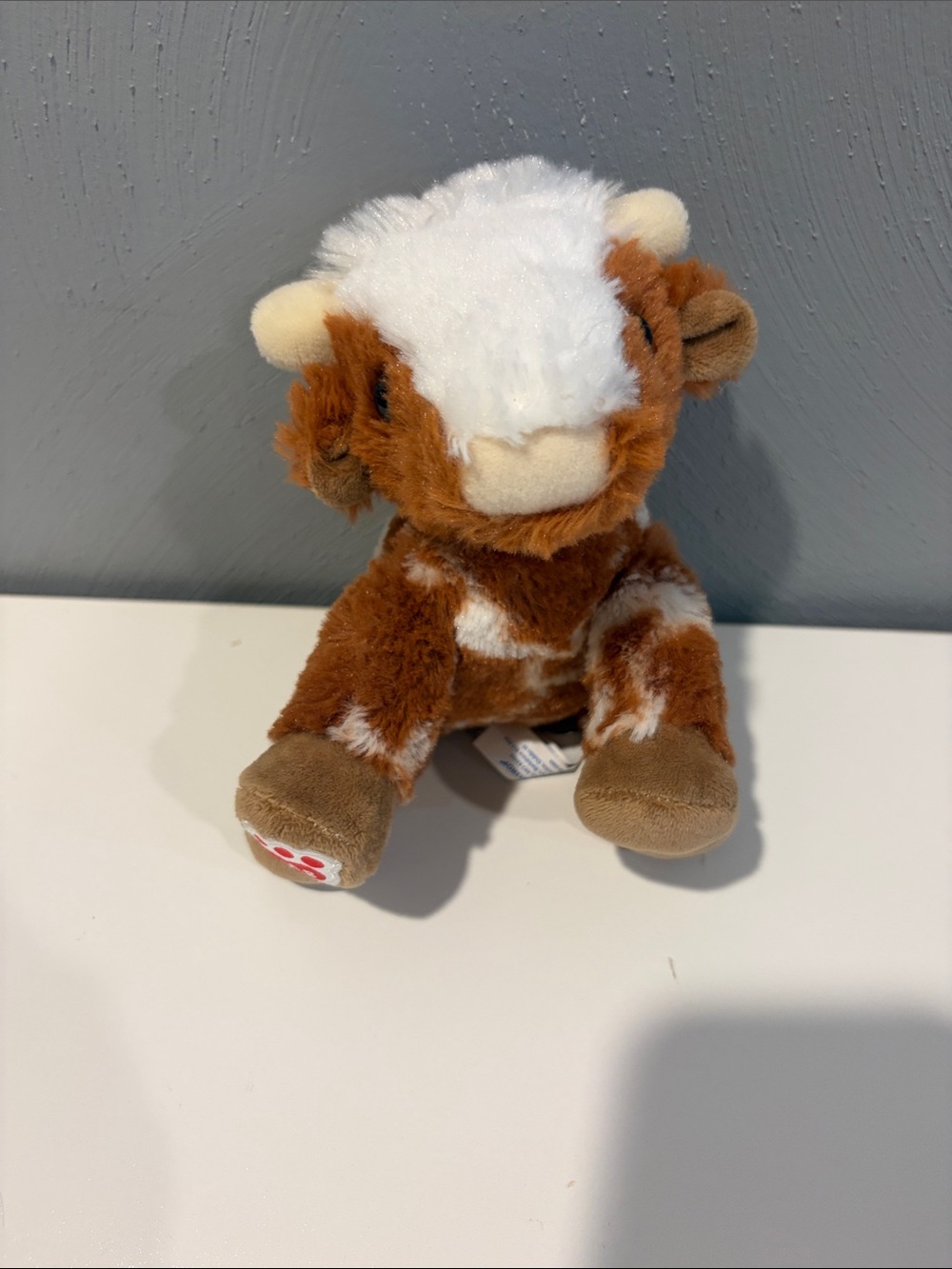 Build-A-Bear Lil Longhorn Brown & White Plush Calf